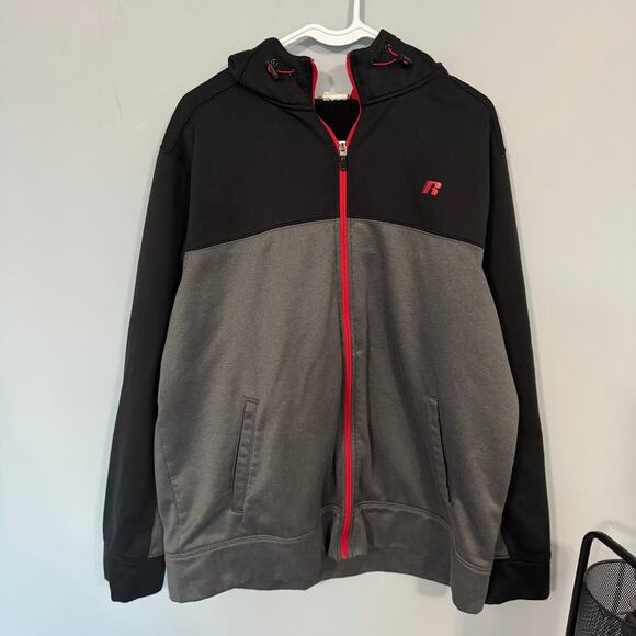 Russell Athletics Full Zip Jacket w/ Hood Hoodie Men's Size Large / 42 - 44 - Picture 1 of 9